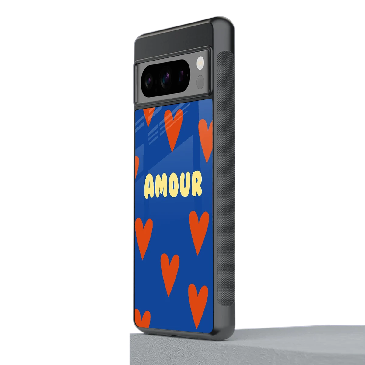 Amour Blue stylish phone case for google pixel 8 pro | glossy glass and slim fit
