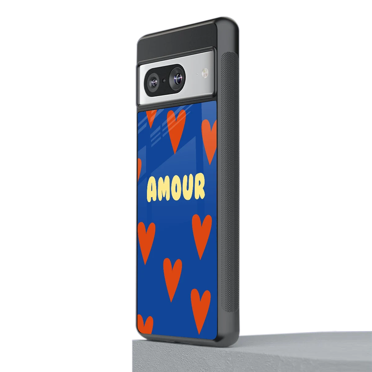 Amour Blue stylish phone case for google pixel 8 | glossy glass and slim fit