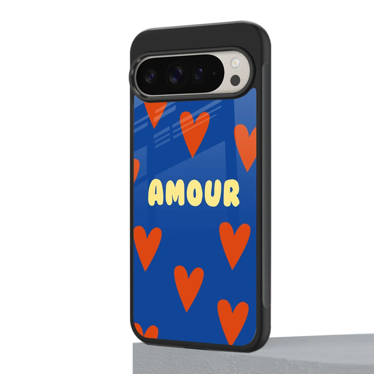 Amour Blue google pixel 9 pro mobile cover | shockproof glass phone case