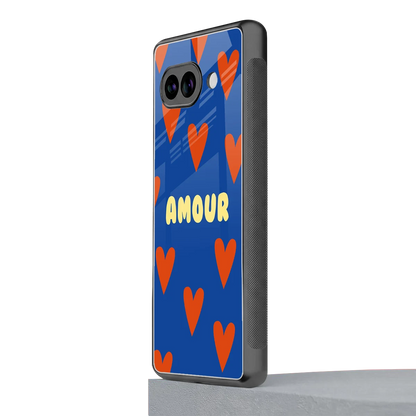 Amour Blue google pixel 10a mobile cover | shockproof glass phone case