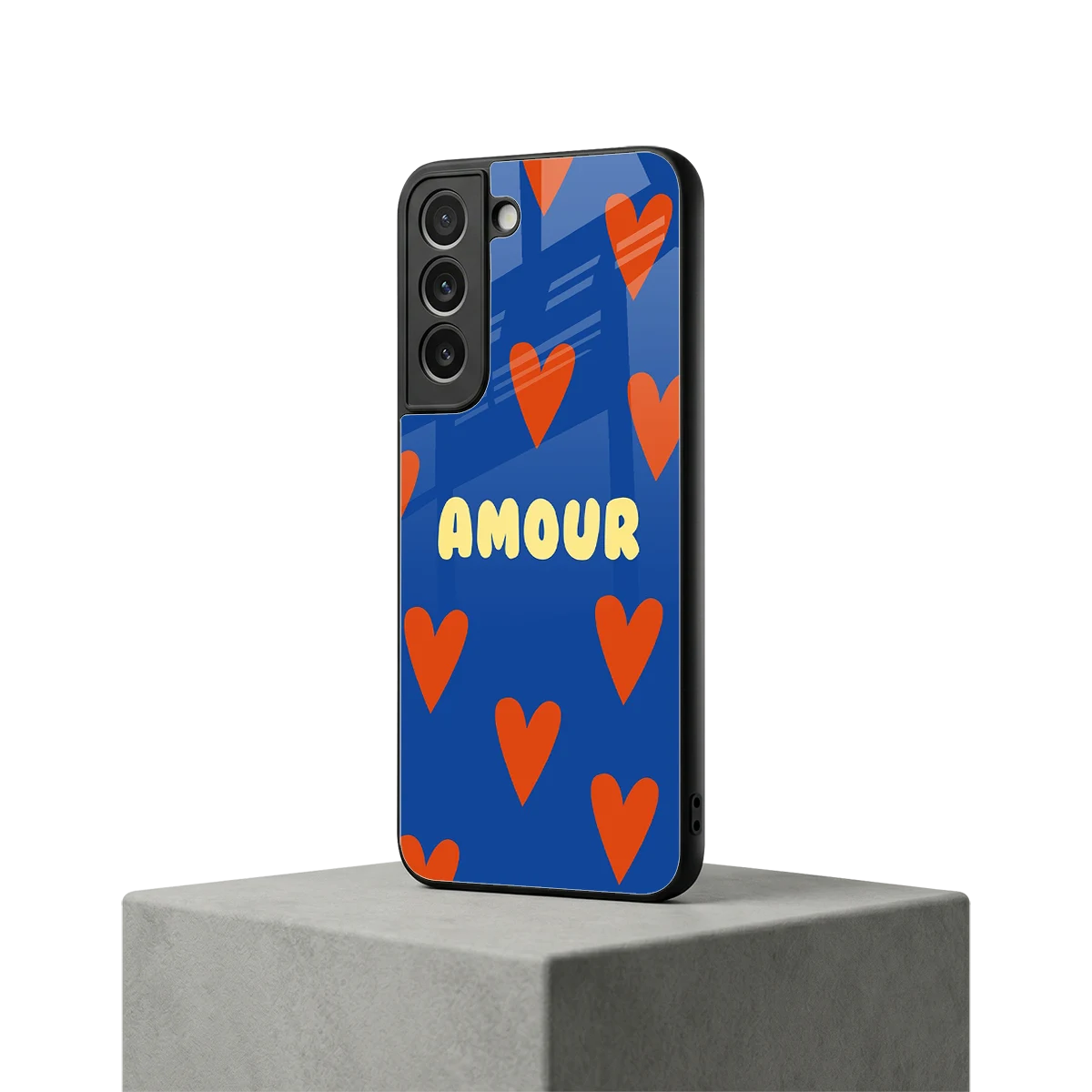 Amour Blue samsung galaxy s22 mobile cover | shockproof glass phone case