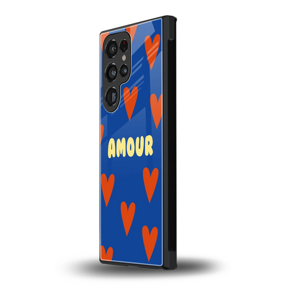 Amour Blue samsung galaxy s24 ultra mobile cover | shockproof glass phone case