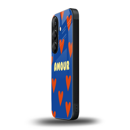 Amour Blue samsung galaxy s24 mobile cover | shockproof glass phone case