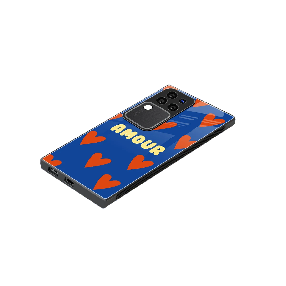 Amour Blue stylish phone case forvivo v30 pro | glossy glass and slim fit