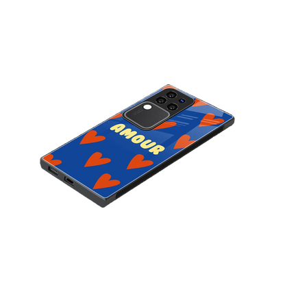 Amour Blue stylish phone case forvivo v30 pro | glossy glass and slim fit