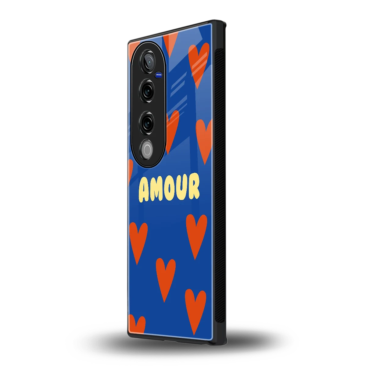 Amour Blue vivo v40 pro mobile cover | shockproof glass phone case