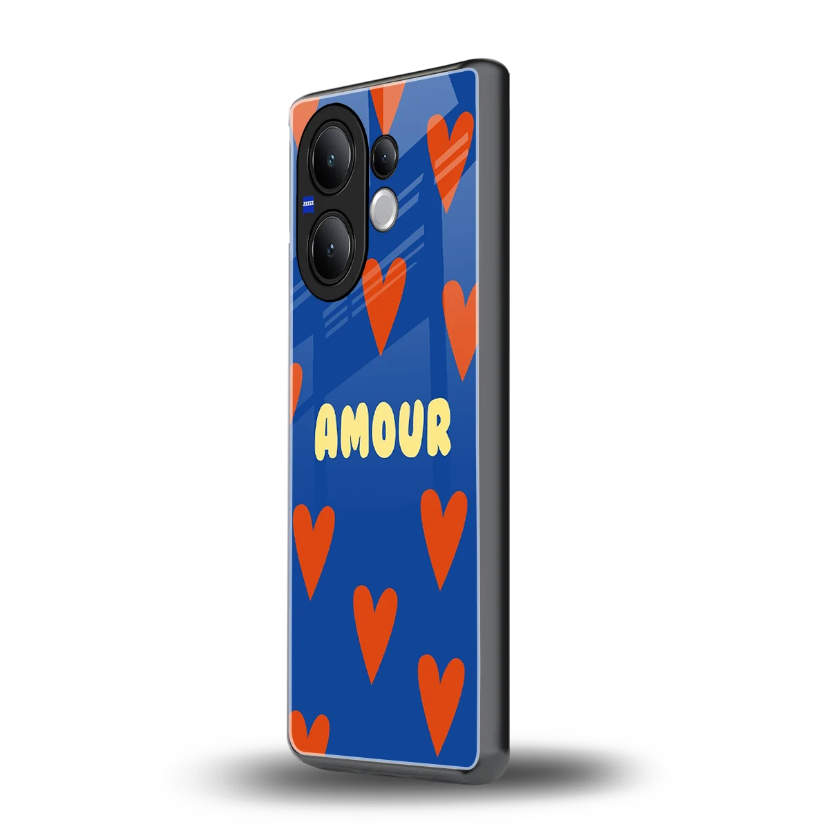 Amour Blue vivo v60 mobile cover | shockproof glass phone case