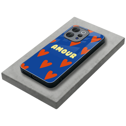 Amour Blue stylish phone case for vivo v70 elite | glossy glass and slim fit