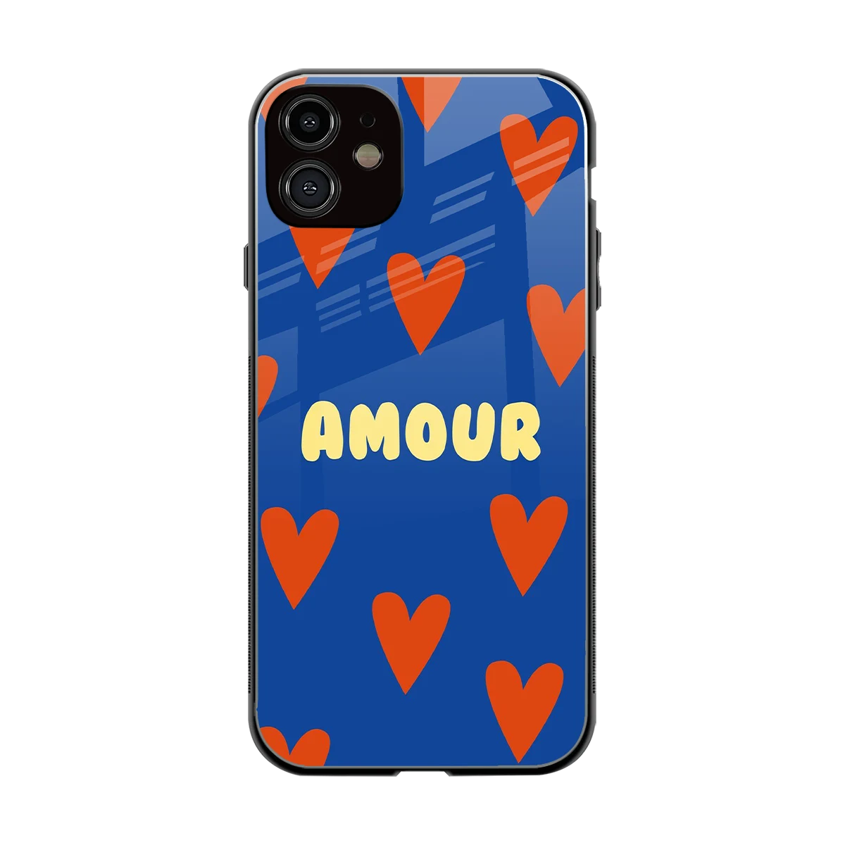 Amour Blue back phone cover | glass case for iphone 11