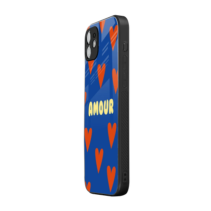 Amour Blue iphone 11 mobile cover | shockproof glass phone case