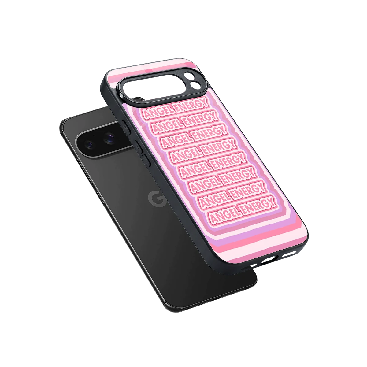 Angel Energy sleek google pixel 10 pro xl cover with tempered glass back and TPU edges