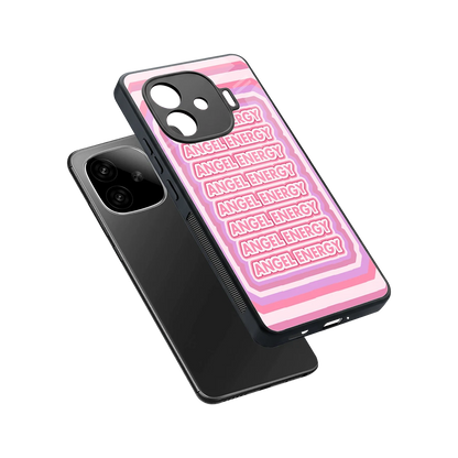 Angel Energy sleek iqoo neo 10r 5g cover with tempered glass back and TPU edges