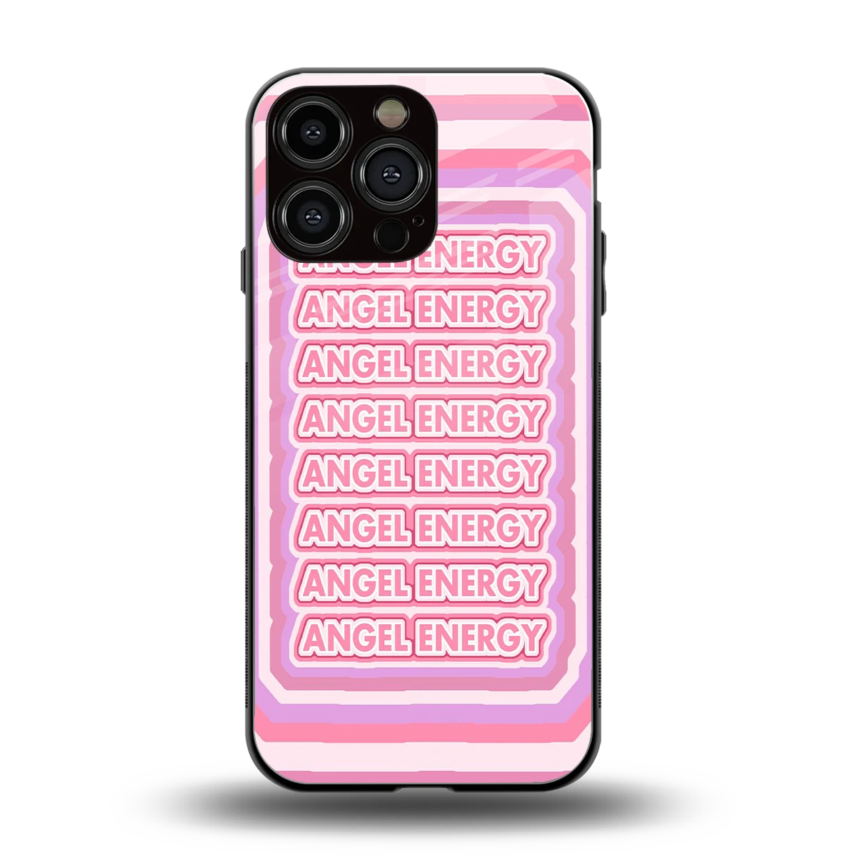 Angel Energy back phone cover | glass case for iphone 15 pro max