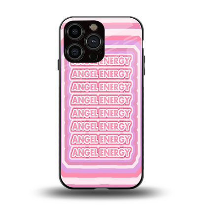 Angel Energy back phone cover | glass case for iphone 15 pro max