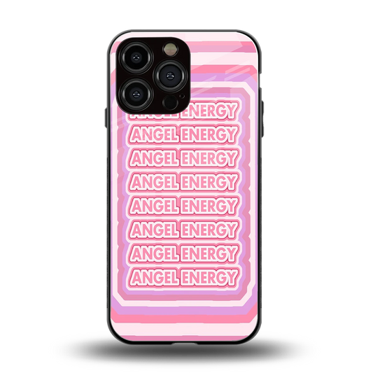 Angel Energy back phone cover | glass case for iphone 15 pro max