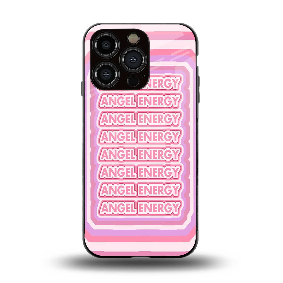 Angel Energy back phone cover | glass case for iphone 15 pro