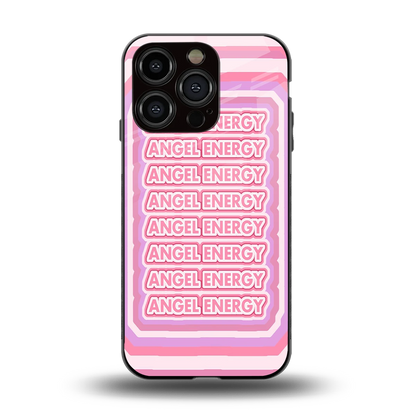 Angel Energy back phone cover | glass case for iphone 15 pro