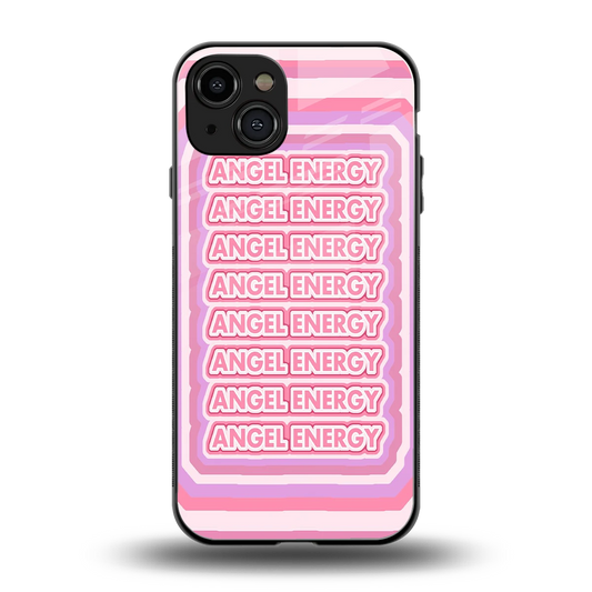 Angel Energy back phone cover | glass case for iphone 15