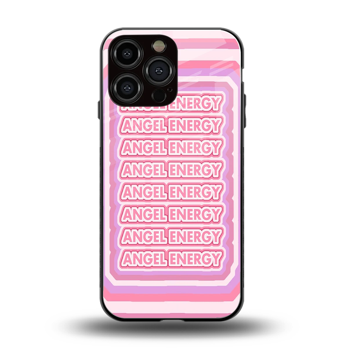 Angel Energy back phone cover | glass case for iphone 16 pro max