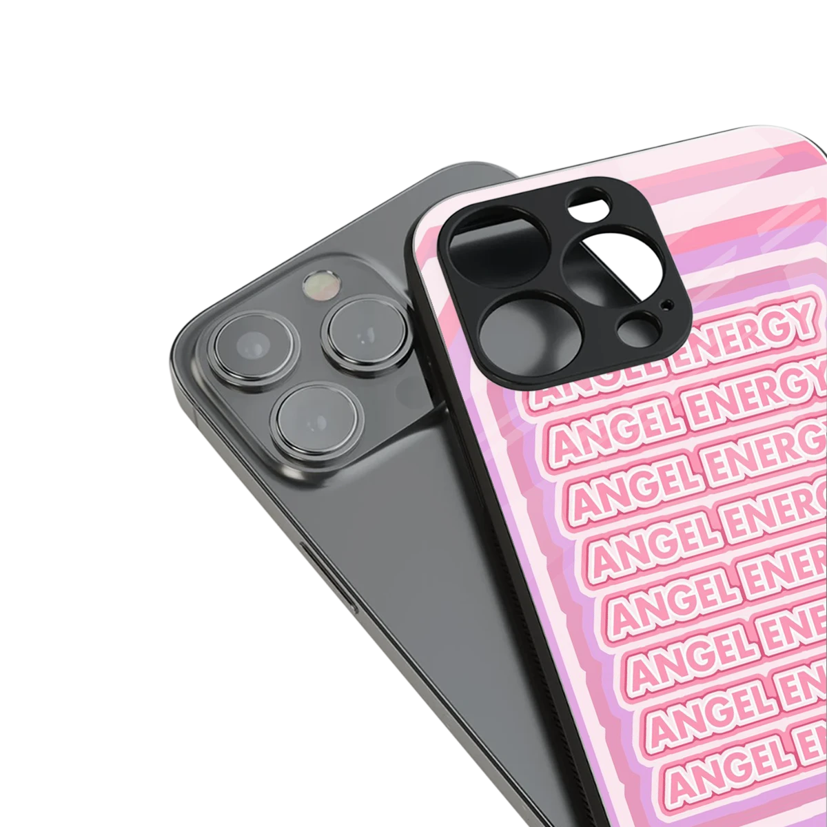 Angel Energy stylish phone case for iphone 13 mini | glossy glass and slim fit