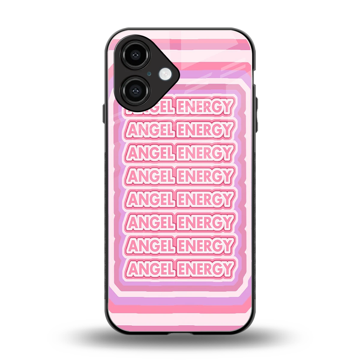 Angel Energy back phone cover | glass case for iphone 16