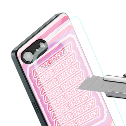 Angel Energy stylish phone case for iphone 17e | glossy glass and slim fit