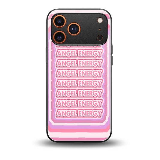 Angel Energy back phone cover | glass case for iphone 17 pro max