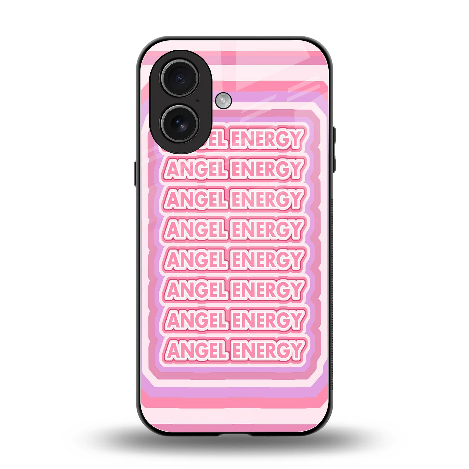 Angel Energy back phone cover | glass case for iphone 17