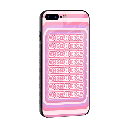 Angel Energy sleek iphone 8 plus cover with tempered glass back and TPU edges