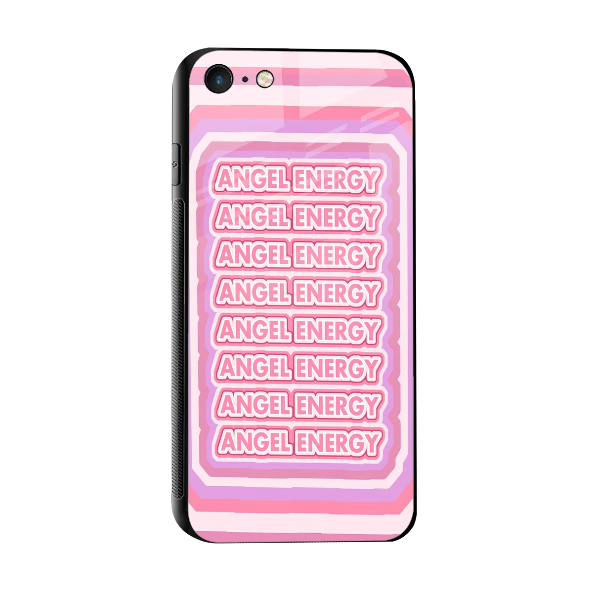 Angel Energy sleek iphone 7 cover with tempered glass back and TPU edges