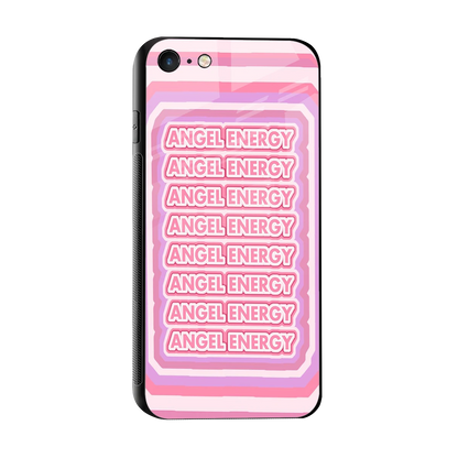 Angel Energy sleek iphone 7 cover with tempered glass back and TPU edges