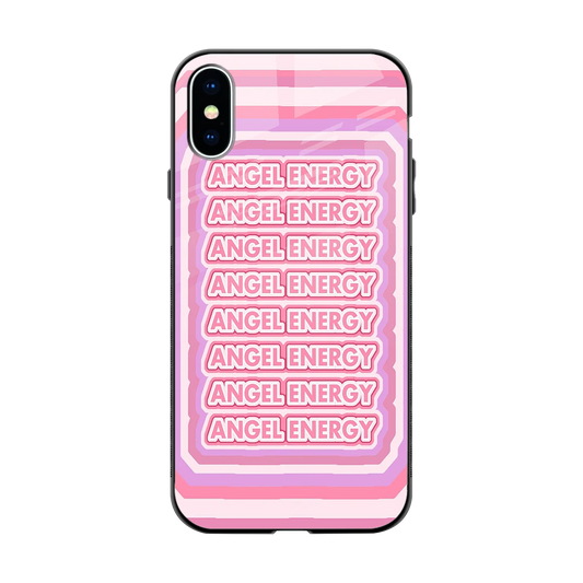 Angel Energy back phone cover | glass case for iphone xs