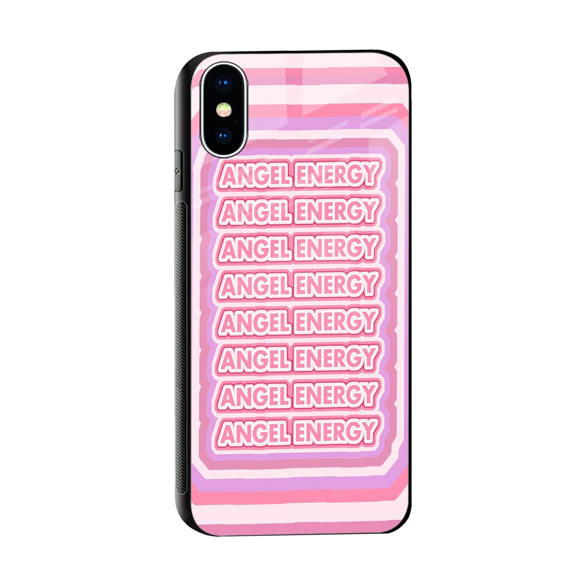 Angel Energy sleek iphone x cover with tempered glass back and TPU edges
