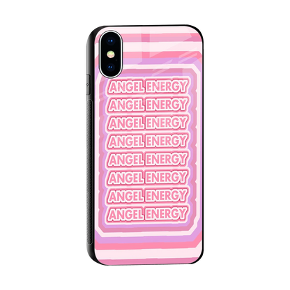Angel Energy sleek iphone x cover with tempered glass back and TPU edges