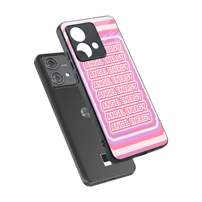 Angel Energy sleek motorola edge 40 neo 5g cover with tempered glass back and TPU edges