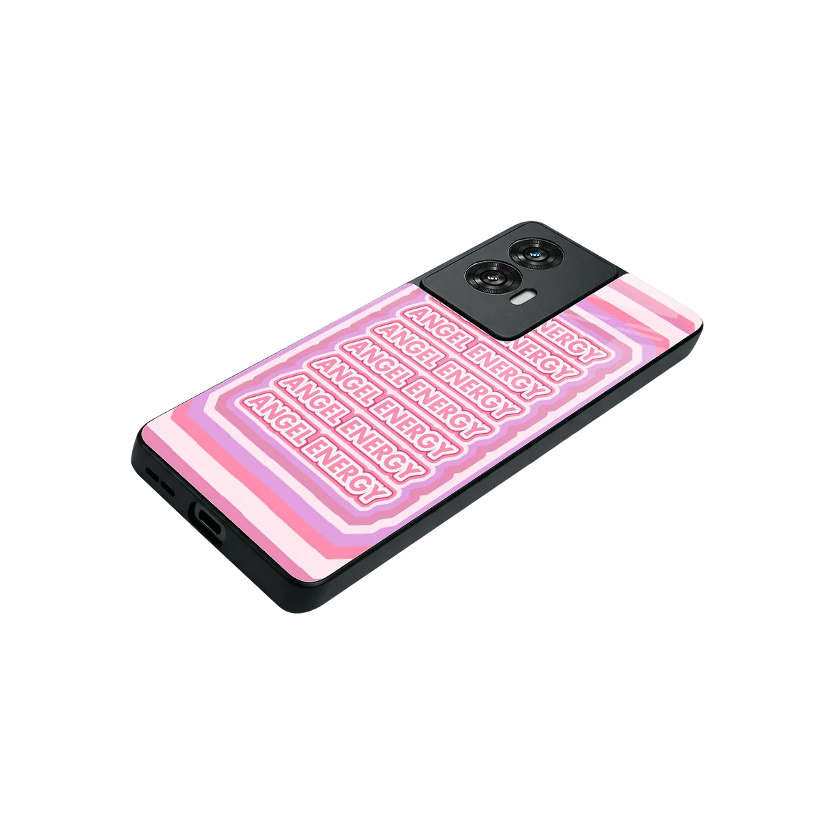 Angel Energy stylish phone case for motorola edge 50 fusion | glossy glass and slim fit