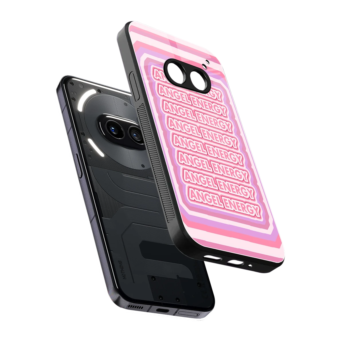 Angel Energy sleek nothing phone 2a cover with tempered glass back and TPU edges