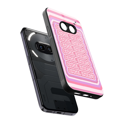 Angel Energy sleek nothing phone 2a cover with tempered glass back and TPU edges