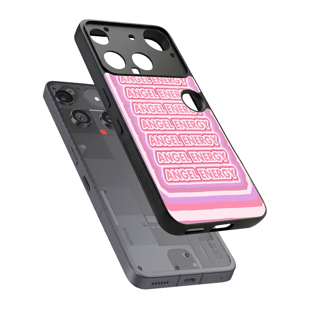Angel Energy sleek nothing phone 3 cover with tempered glass back and TPU edges