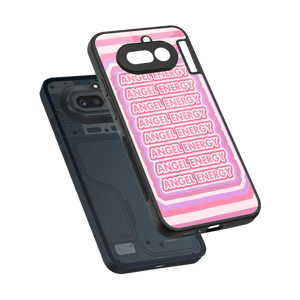 Angel Energy sleek nothing phone 4a cover with tempered glass back and TPU edges