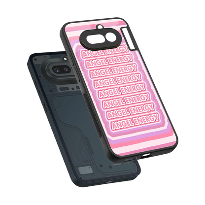 Angel Energy sleek nothing phone 4a cover with tempered glass back and TPU edges