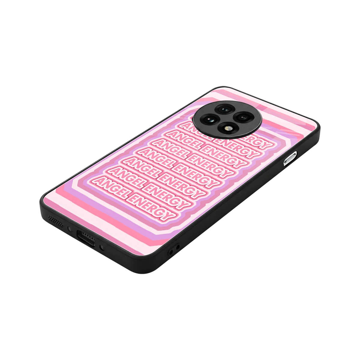 Angel Energy stylish phone case for oneplus 13r | glossy glass and slim fit