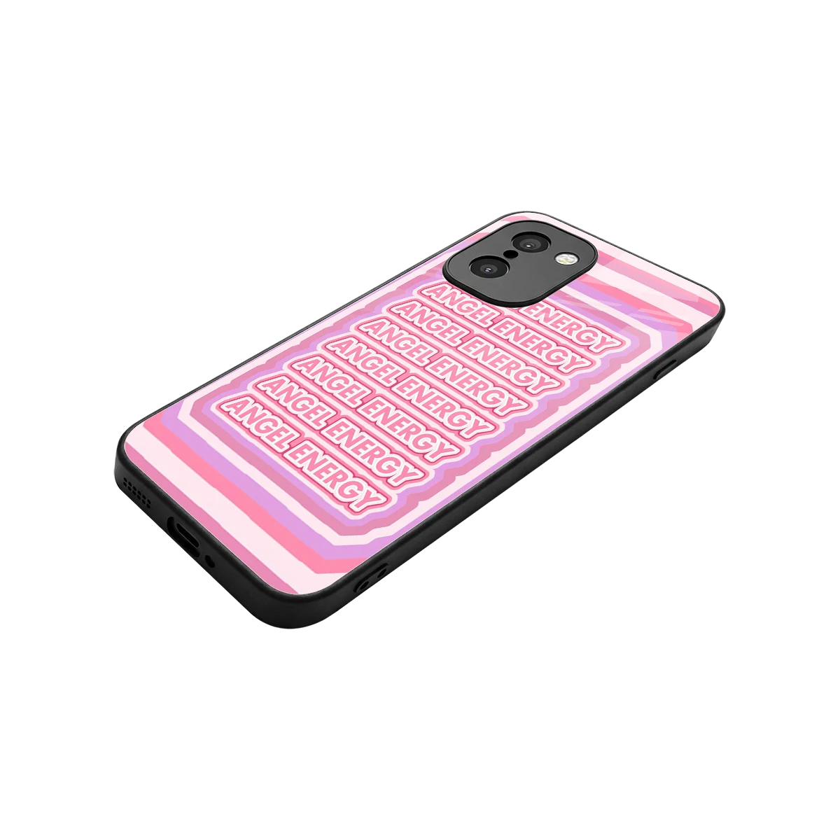 Angel Energy stylish phone case for oneplus 15r | glossy glass and slim fit