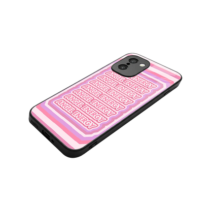 Angel Energy stylish phone case for oneplus 15r | glossy glass and slim fit
