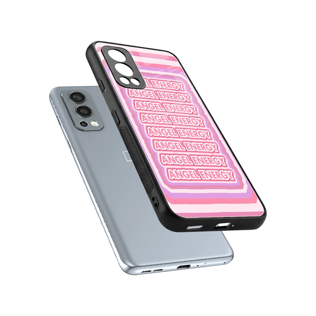 Angel Energy sleek oneplus nord 2 cover with tempered glass back and TPU edges