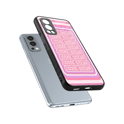 Angel Energy sleek oneplus nord 2 cover with tempered glass back and TPU edges