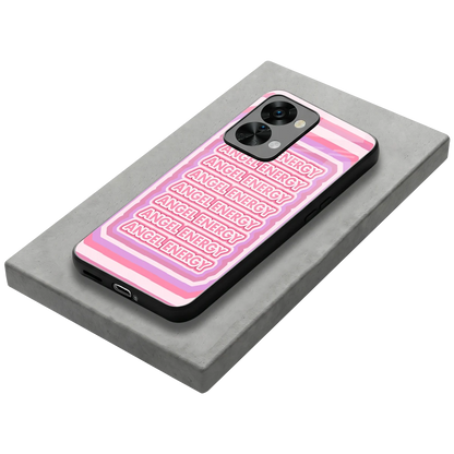Angel Energy stylish phone case for oneplus nord 2t | glossy glass and slim fit