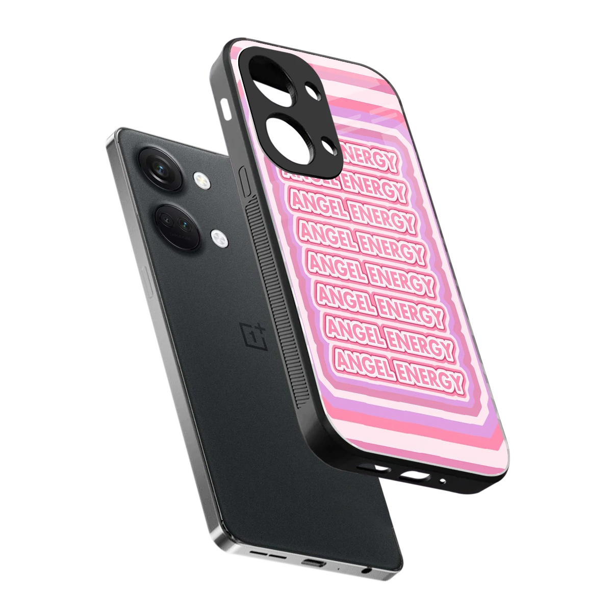 Angel Energy sleek oneplus nord 3 cover with tempered glass back and TPU edges
