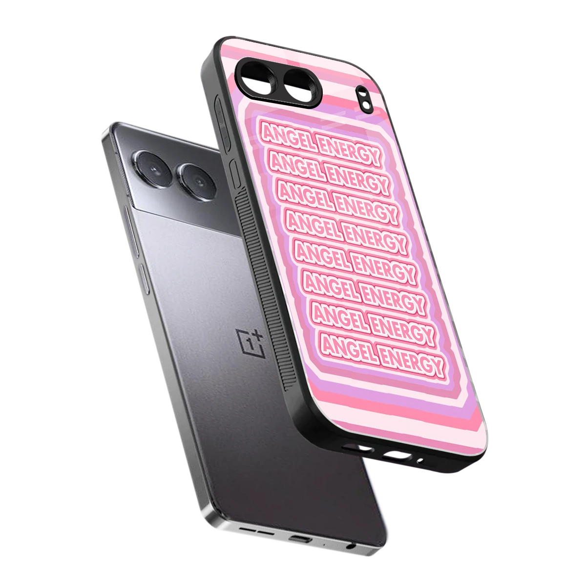 Angel Energy sleek oneplus nord 4 cover with tempered glass back and TPU edges