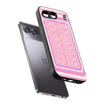 Angel Energy sleek oneplus nord 4 cover with tempered glass back and TPU edges